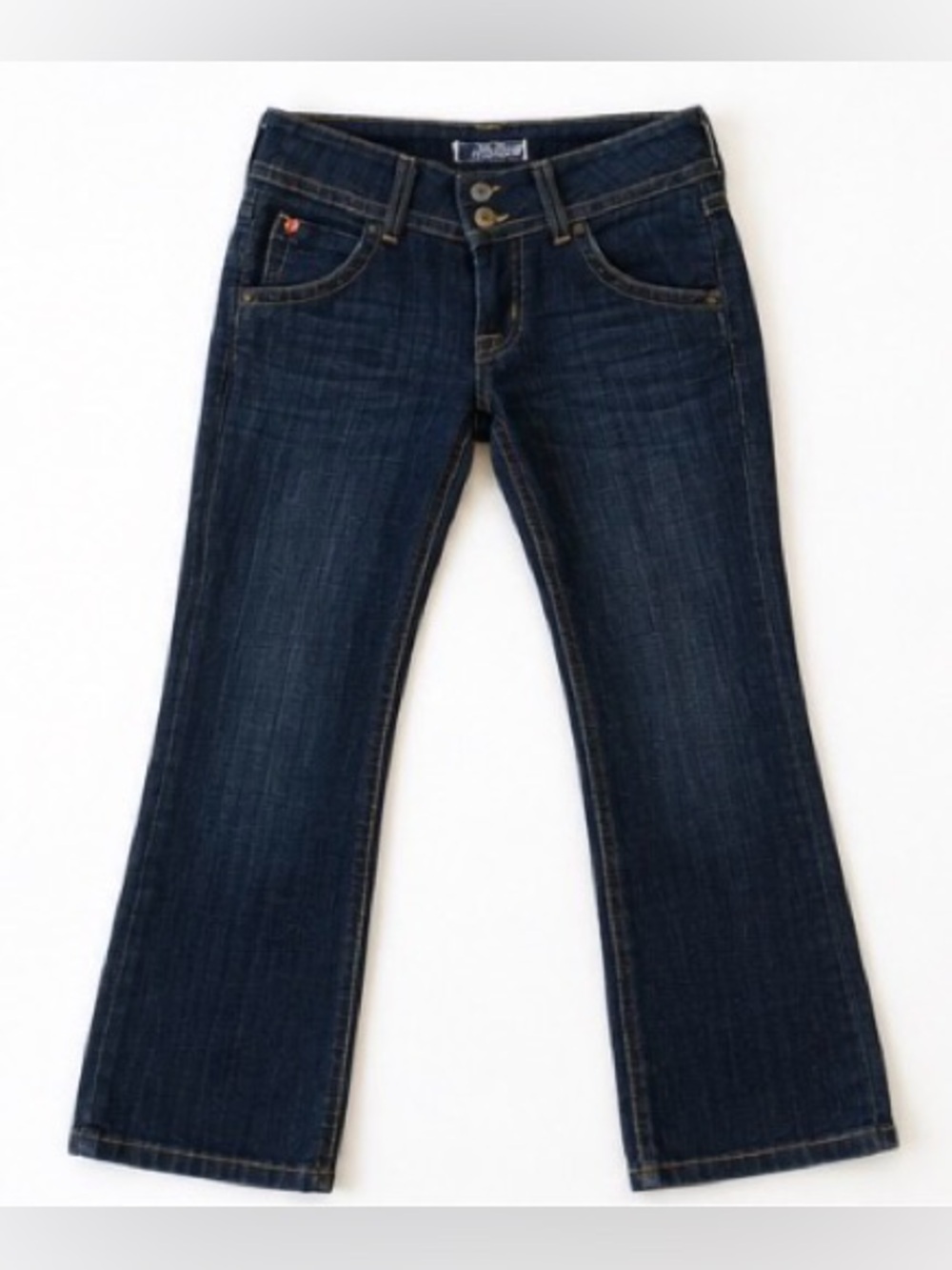 🆕 [Hudson] Signature Dark Wash Flare Jeans Union Jack Pocket Sz 24